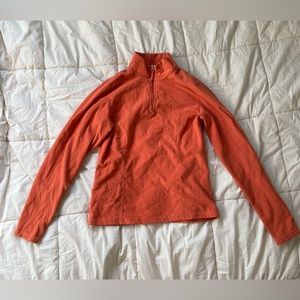 North face light weight quarter zip fleece